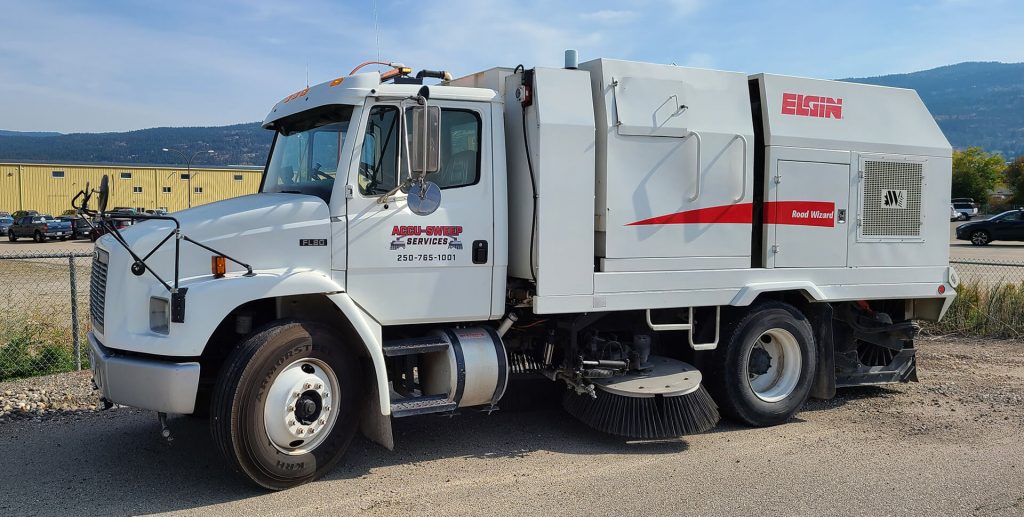 white truck side view